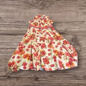 K Studio Collection Vintage Sleeveless Floral Fit & Flare Maxi Shirt Dress 18